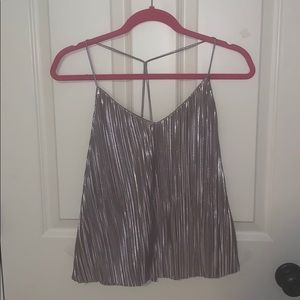 She + Sky metallic top